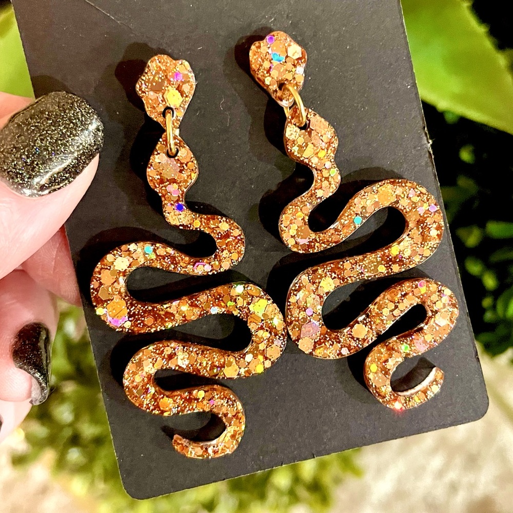 Acrylic Snake Earrings